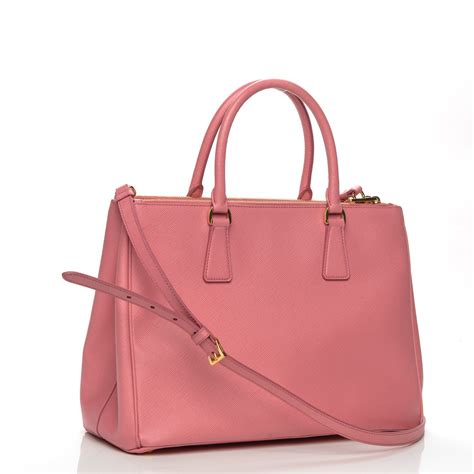 prada galleria double zip tote saffiano with accessories medium geranio|prada galleria saffiano bag.